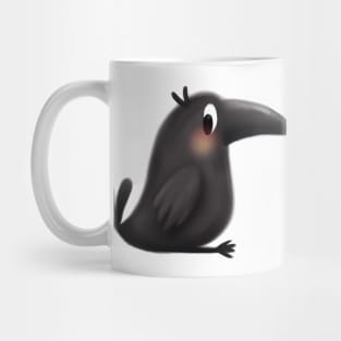 Cute Crow Drawing Mug